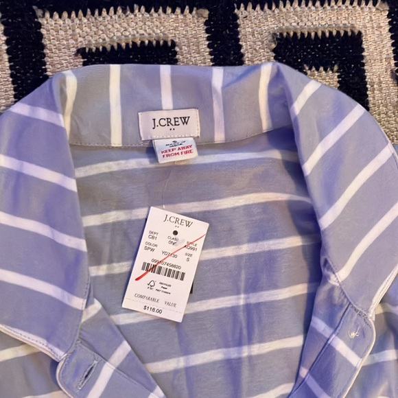 J Crew cotton striped pajama set - Picture 5 of 6